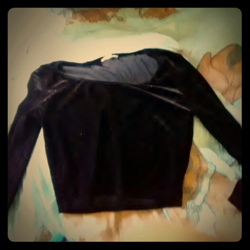 Black Velvet CropTop